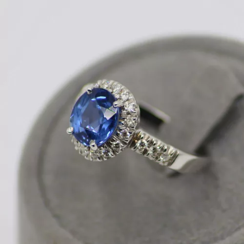 Alternative view of ANELLO CON ZAFFIRO </br> SMOX 4744