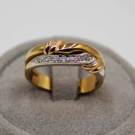 ANELLO IN TRE COLORI DI ORO </br>TCOX 37998