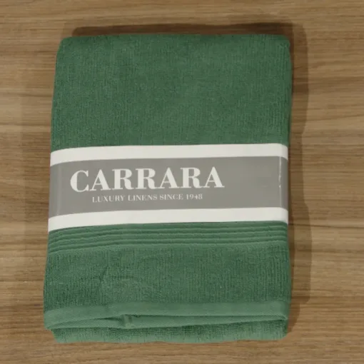 SET ASCIUGAMANI 1+1 STRIPES DARK GREEN