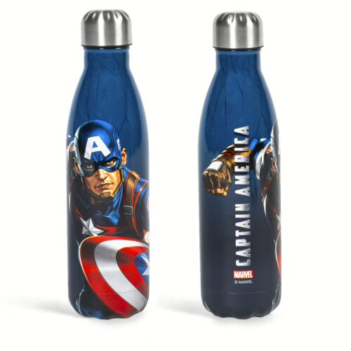 BOTTIGLIA TERMICA ACCIAIO INOX CAPITAN AMERICA