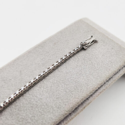 Alternative view of BRACCIALE TENNIS ORO BIANCO </br> TCN 119148