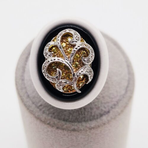 ANELLO ORO BIANCO CALCEDONIO </br> GPOX 20556