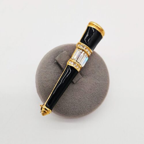 SPILLA METALLO SMALTO CRISTALLI BARRETTA </br>XBN 116862