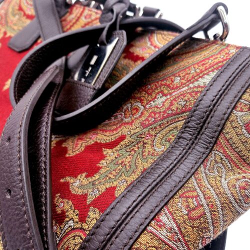 BORSA TOTE ETRO IN TELA E PELLE </br> WEG 230144 - immagine 7